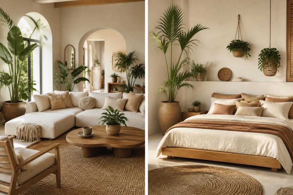 découvrez comment adopter une décoration organique dans votre salon et votre chambre pour un intérieur naturel, apaisant et harmonieux.